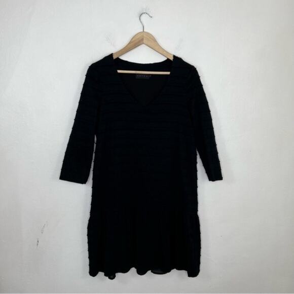 HATCH Maternity Black V Neck Long Sleeve Tent Dress Size Small - Picture 1 of 13